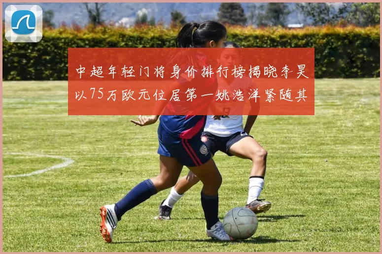 中超年轻门将身价排行榜揭晓李昊以75万欧元位居第一姚浩洋紧随其后