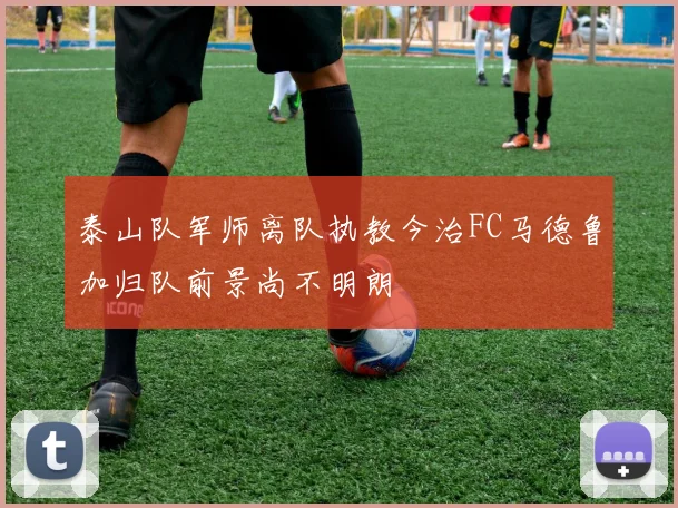 泰山队军师离队执教今治FC马德鲁加归队前景尚不明朗